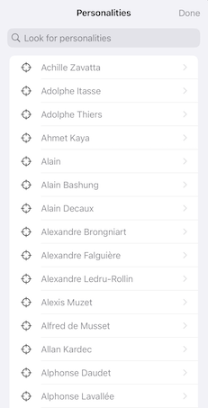 Search Functionality in App